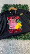 Flt-Shirt Fresh sardines